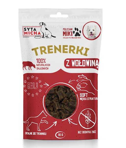 SYTA MICHA TRENERKI 80G Z WOŁOWINĄ