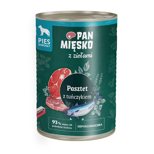 PAN MIĘSKO 400G KONS. PASZTET Z TUŃCZYKIEM