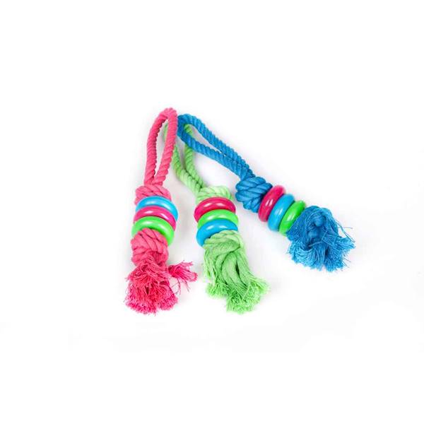 DG SZNUR Z PIERŚCIENIAMI DENTA ''FRESH'' NIEBIESKI