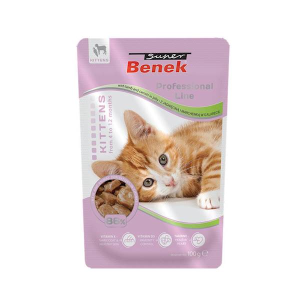 CERTECH BENEK SASZETKA 100G JUNIOR JAGNIĘ GALARETA