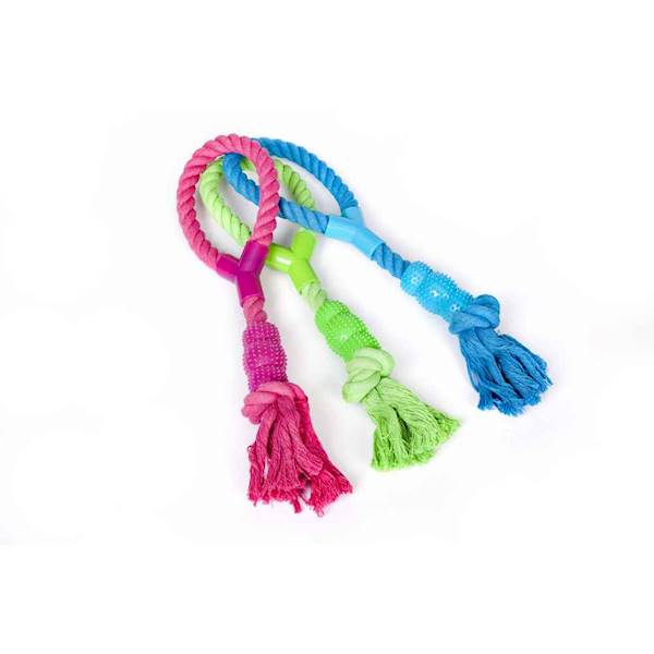 DG SZNUR Z GRYZAKIEM DENTA ''FRESH'' ZIELONY