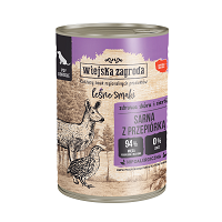 WIEJSKA ZAGRODA 400G LEŚNE SMAK SARNA Z PRZEPIÓRKĄ