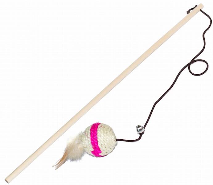WĘDKA Z PIŁKĄ SIZAL I KOCIMIĘTKĄ