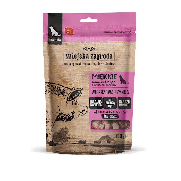 WIEJSKA ZAGRODA PRZYSMAK 100G WIEPRZOWA SZYNKA