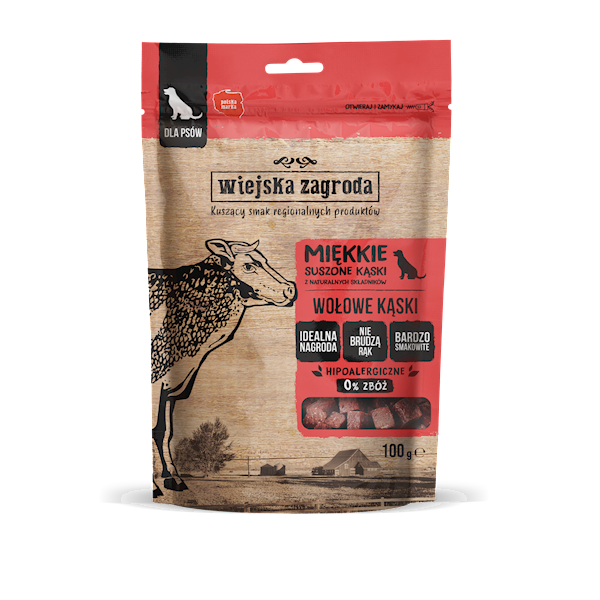 WIEJSKA ZAGRODA PRZYSMAK 100G WOŁOWE KĄSKI