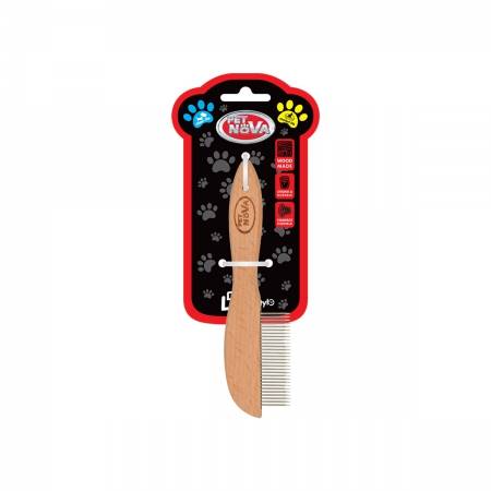 EU ZGRZEBŁO DREWN. 27 ZĘBÓW, SZER. 7,5CM, WYS. 2,4