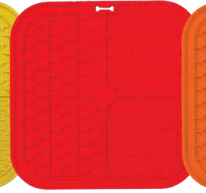 DELFIN MATA SPOWALNIAJĄCA 20x20 CZERWONA