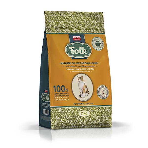 FOLK 7KG ADULT SARNA KOT MAZURSKI GULASZ
