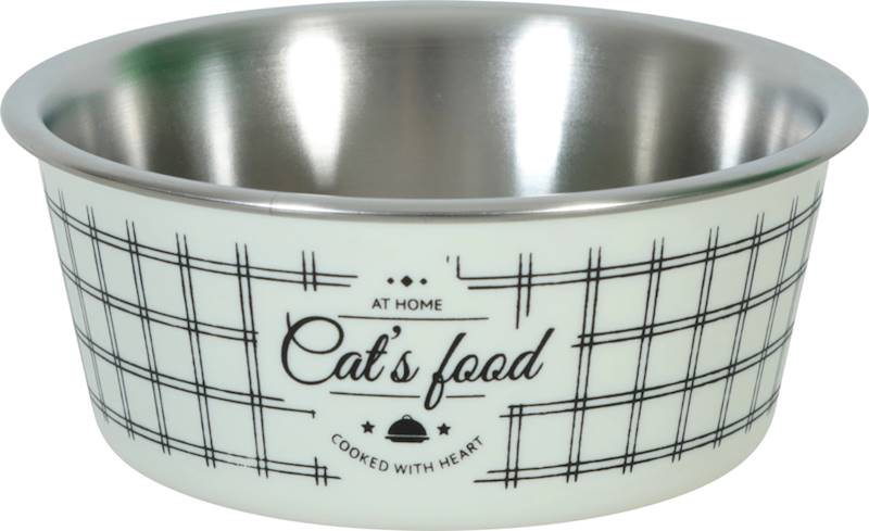ZX Antypoślizg miska dla kota FOOD kol. beż 400ML