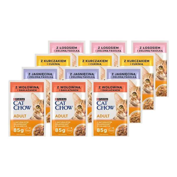 PURINA CAT CHOW SASZETKA 85G MIX SASZETKA