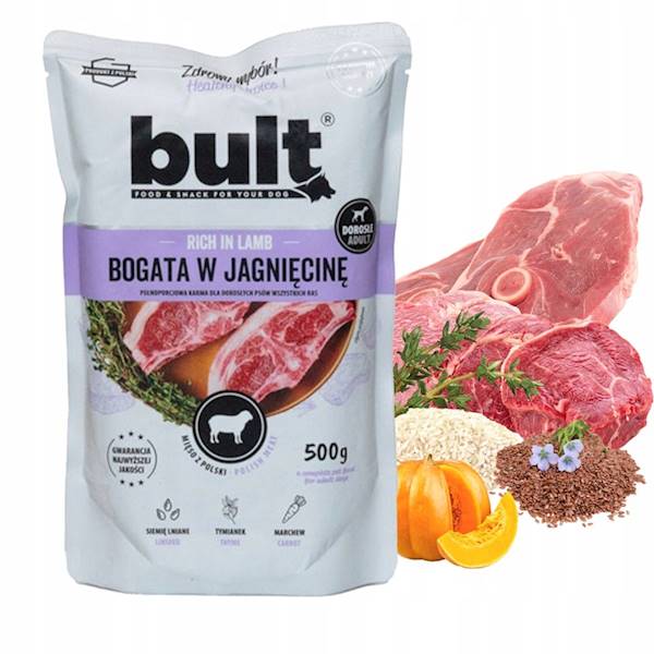 BULT 500G SASZETKA MIELONKA BOGATA W JAGNIĘCINĘ