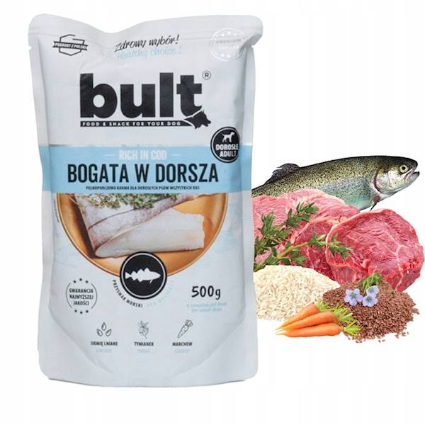 BULT 500G SASZETKA MIELONKA BOGATA W DORSZA 