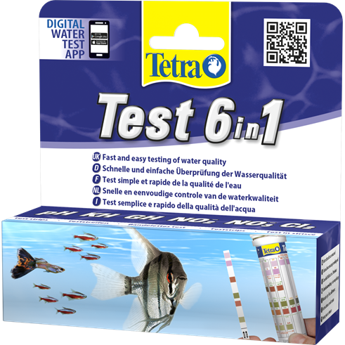 ZX TETRA TEST 6W1 NO2, NO3, PH, GH, KH, CL2  25szt