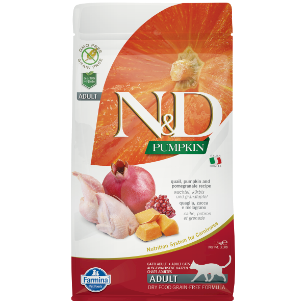 N&D CAT PUMPKIN QUAIL&POMEGRANATE ADULT 5KG