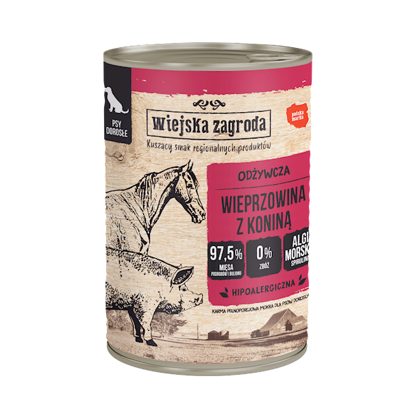 WIEJSKA ZAGRODA 400G WIEPRZOWINA Z KONINĄ