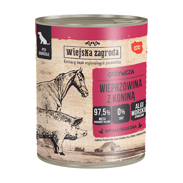 WIEJSKA ZAGRODA 800G WIEPRZOWINA Z KONINĄ