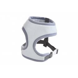 BK Szelki dla psa 34-45cm, szary/błękitny