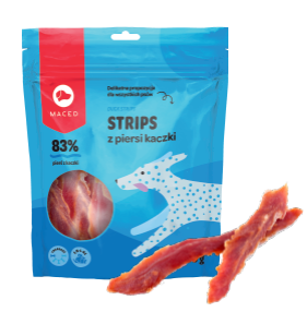 MACED STRIPS PASKI Z PIERSI KACZKI 500G