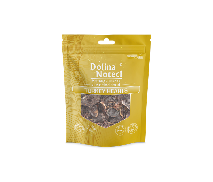 DOLINA Natural Treats serca z indyka dla psa 170 g