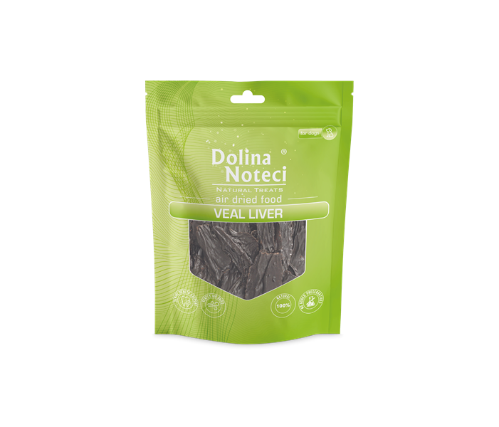 DOLINA Natural Treats wątroba cielęca dla psa 150g
