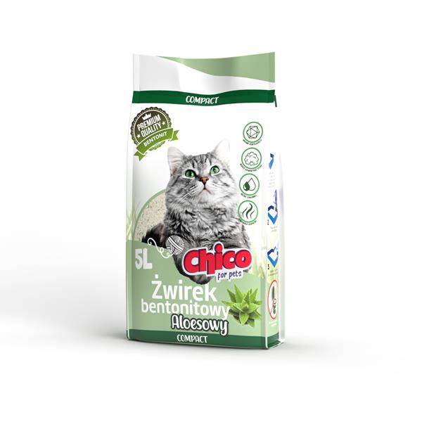 CHICO ŻWIREK BENTONIT COMPACT ALOES 5L