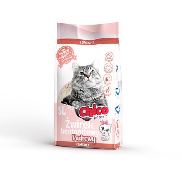 CHICO ŻWIREK BENTONIT COMPACT PUDROWY 5L
