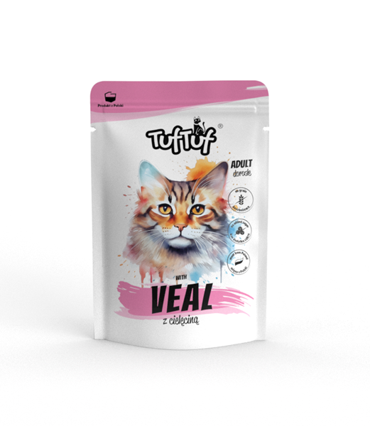 BULT TUF TUF SASZETKA KOT 100G CIELĘCINA