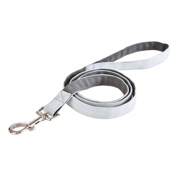 BK Smycz dla psa, 1,5x120cm, szary/błękitny