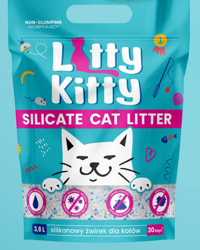 PETMEX LITTY KITTY ŻWIREK SILIKONOWY 3,8L