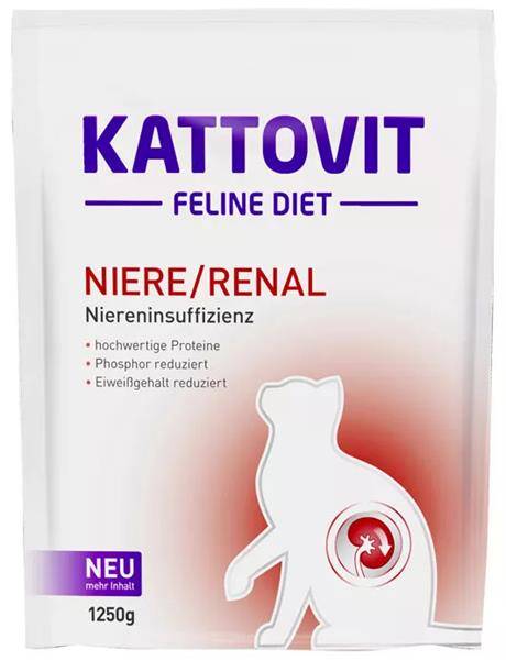 ZG KATTOVIT NIERE RENAL DIETA SUCHA 1250G KOT