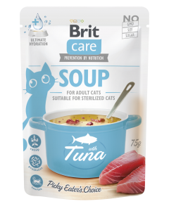 BRIT CARE CAT SOUP WITH TUNA 75g