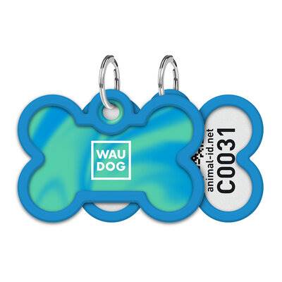 COLLAR ADRESÓWKA Z QR PASZPORTEM 40MM/28MM KOŚĆ