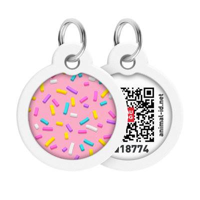 COLLAR ADRESÓWKA Z QR PASZPORTEM 30MM MARSHMALLOW