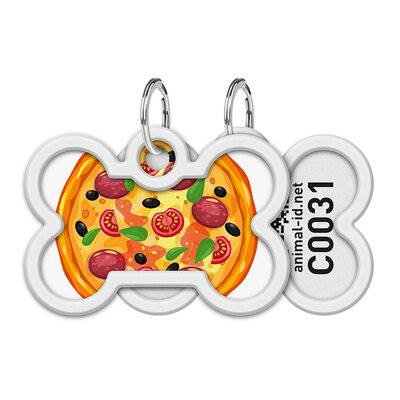 COLLAR ADRESÓWKA Z QR PASZPORTEM 40MM/28MM KOŚĆ