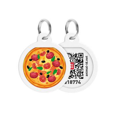 COLLAR ADRESÓWKA Z QR PASZPORTEM 25MM PIZZA
