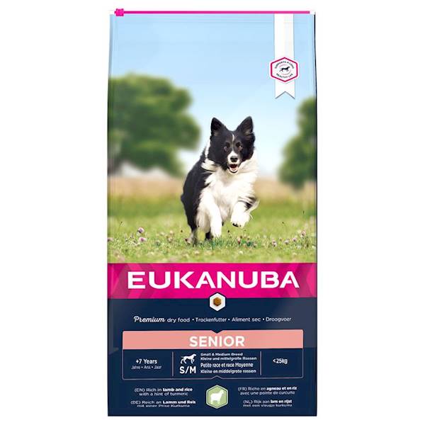 EUKANUBA 12KG SENIOR S/M LAMB