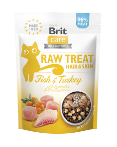 BRIT RAW TREAT CAT HAIR&SKIN 40g