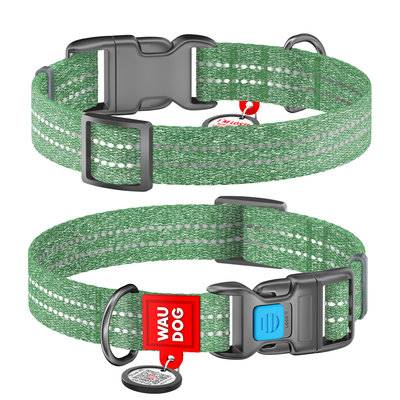 COLLAR OBROŻA Z QR PASZPORTEM XL 25/37-58 ZIELONA