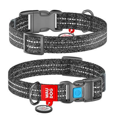 COLLAR OBROŻA Z QR PASZPORTEM L 25/33-49 SZARA