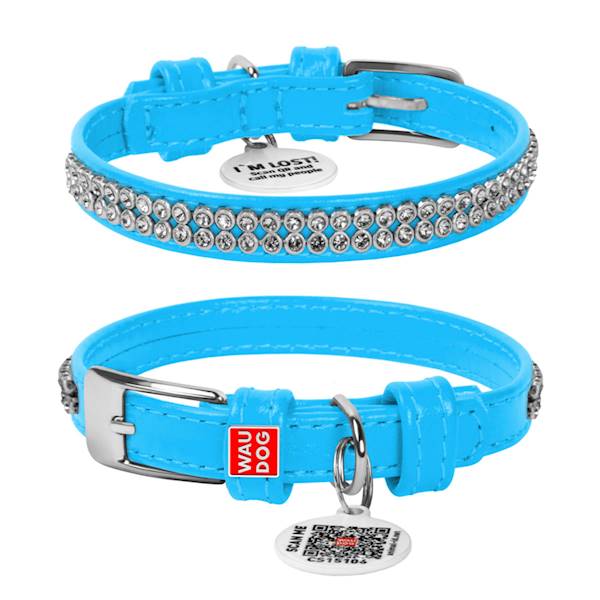 COLLAR OBROŻA SKÓRZANA Z PASZPORTEM QR 9/19-25 