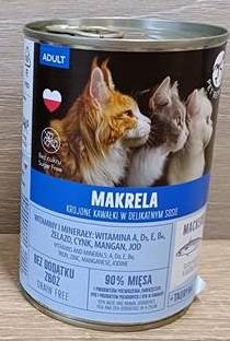 PETREPUBLIC 400G KOT KAWAŁKI MAKRELA