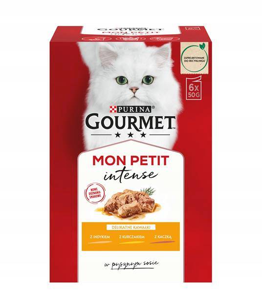 GOURMET MON PETIT 6x50G INDYK, KURCZAK, KACZKA