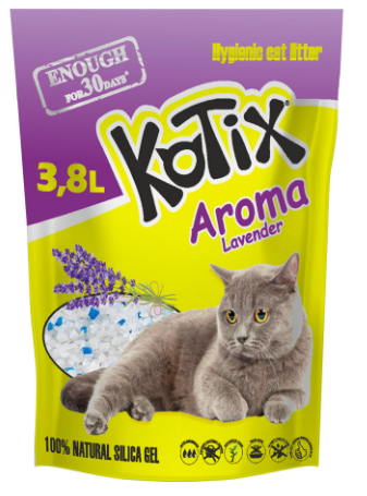 PETIMPEX ŻWIREK SILIKONOWY KOTIX 3,8L 1,5KG LAWEND