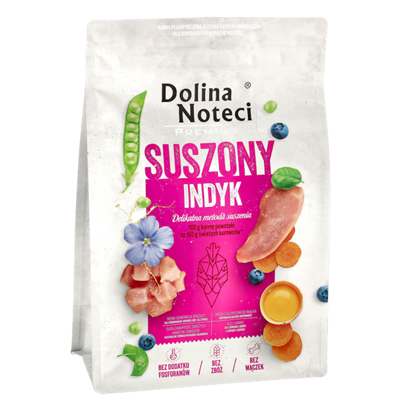 DOLINA NOTECI 3KG indyk karma suszona dla psa