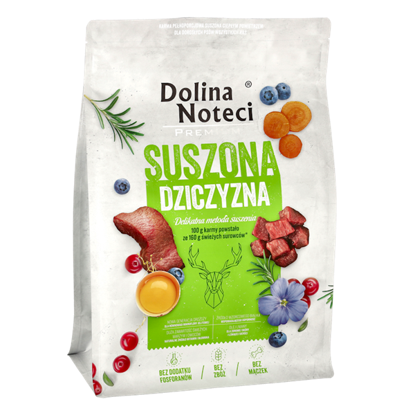 DOLINA NOTECI 3KG dziczyzna karma suszona dla psa