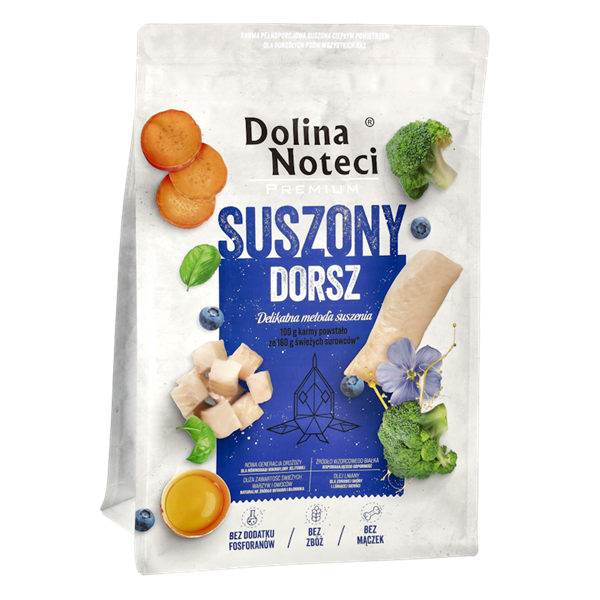 DOLINA NOTECI 3KG dorsz karma suszona dla psa