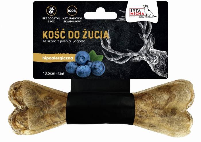 SYTA MICHA KOŚĆ DO ŻUCIA HIPO JELEŃ 13,5CM