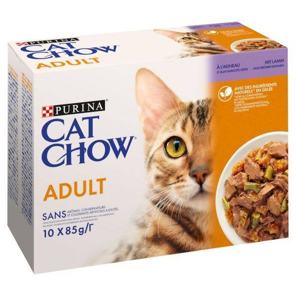 PURINA CAT CHOW 10x85G SASZETKI JAGNIĘ