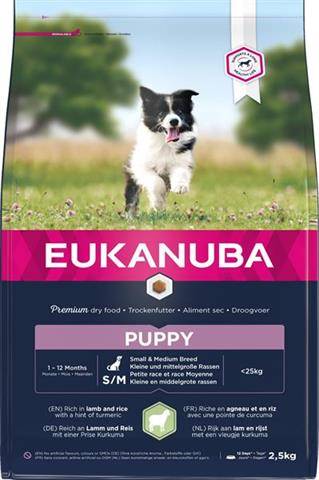 EUKANUBA 12KG PUPPY S/M LAMB