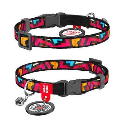 COLLAR OBROŻA KOT Z QR PASZP. 10MM/20-30CM GRAFFIT